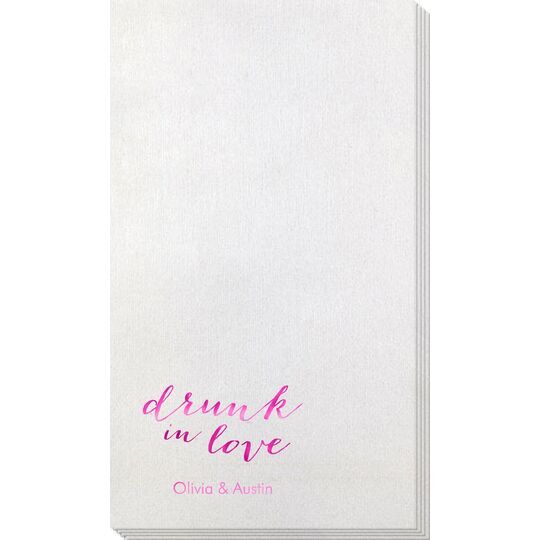 A Little Too Drunk in Love Bamboo Luxe Guest Towels